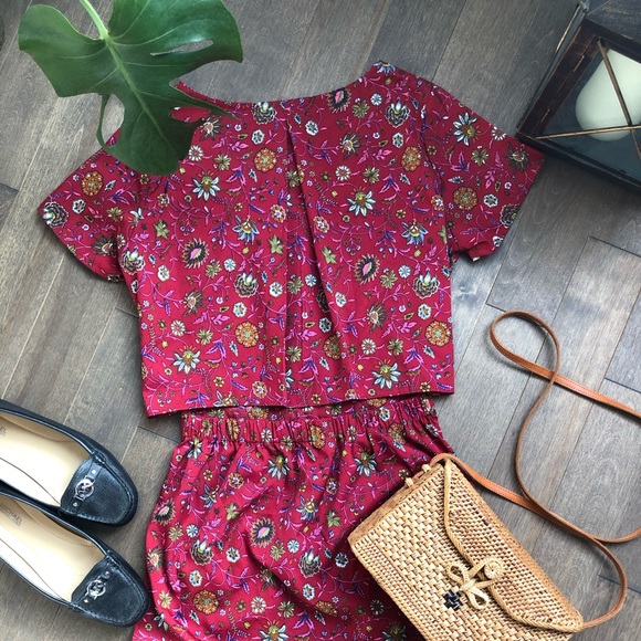 Tristan Red Floral Printed Dress - Picture 4 of 5